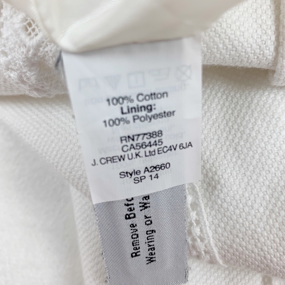 J Crew striped lace pleated skater skirt - Picture 8 of 9